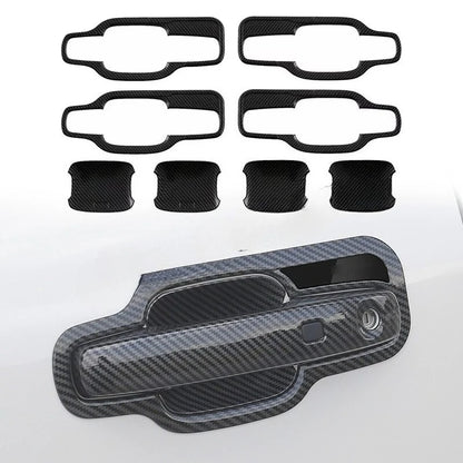 Fit for Ford Ranger 2024 2025 Interior Protection Sticker Carbon Fiber Grain Gear Shift Panel Cover Trim