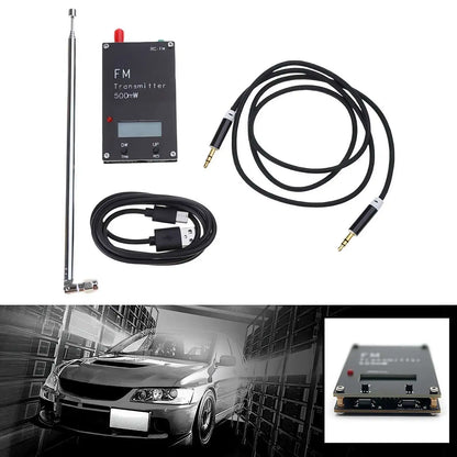 Auto 2000M FM Transmitter LED Digital Display Audio Stereo FM Transmitter USB TYPE-C CAR Radio Broadcast Campus Radio Station