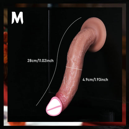 Realistic Long Soft Butt Plug Dildo 3 Sizes Fake Penis Skin Feel Silicone Cock Woman Man Masturbation Suction Cup Anal Sex Toys