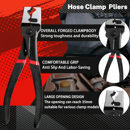 5Pcs Electrical Disconnect Pliers and Cars Terminal Pin Removal Tool Kit, 37960/37980/13120/ Collar Hose Clamp Pliers Set