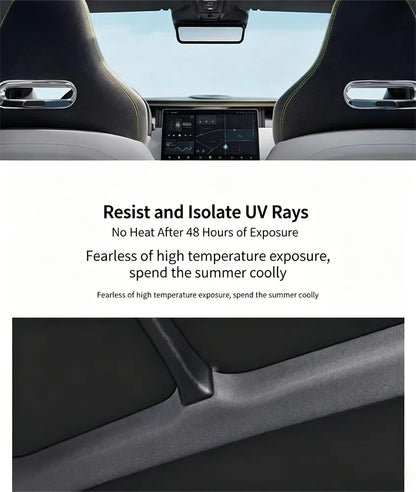 Car Sunroof Insulation Roof Visor For Volkswagen VW Tiguan 5N 2010~2017 16 Anti-UV Electrostatic Adsorption Sky Curtain Sunshade