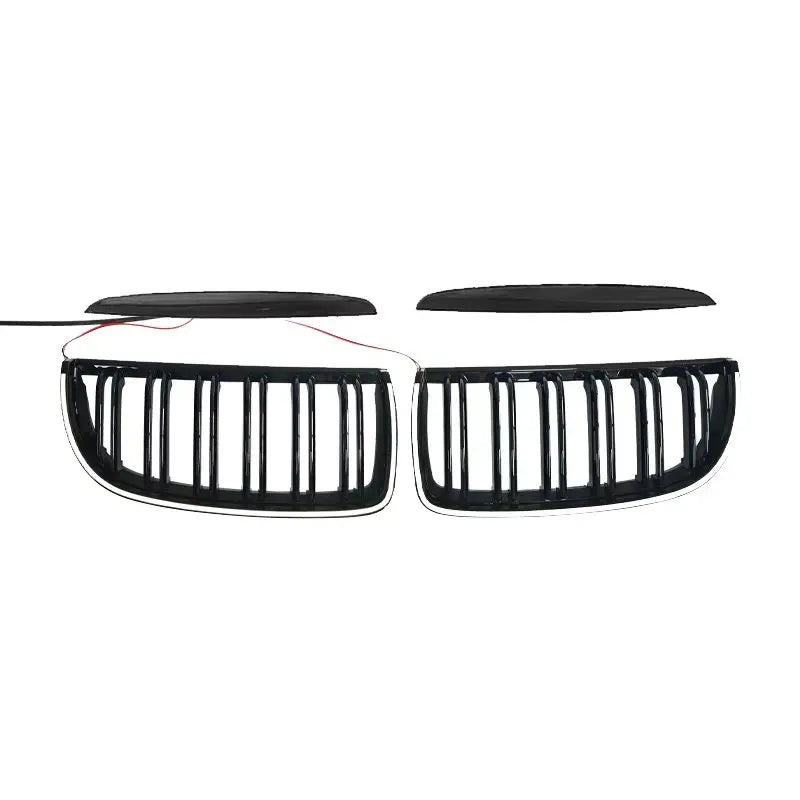 For BMW 3 Series 2005-2008 E90 E91 325I 328I 335I High Quality ABS Car Front LED Racing Grills Body Kit Grille Glossy Black