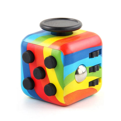 Creative Solid Color Fidget Dice Handheld Cube Release Stress Autism Anxiety Adult Kids Relief Anti-Stress Finger Children Toys