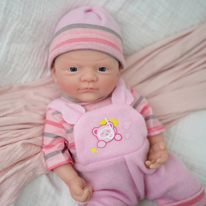 30CM 12" Micro Preemie Full Body Silicone Baby Doll Lifelike Reborn Anti-Stress Toy for Surprise Gift