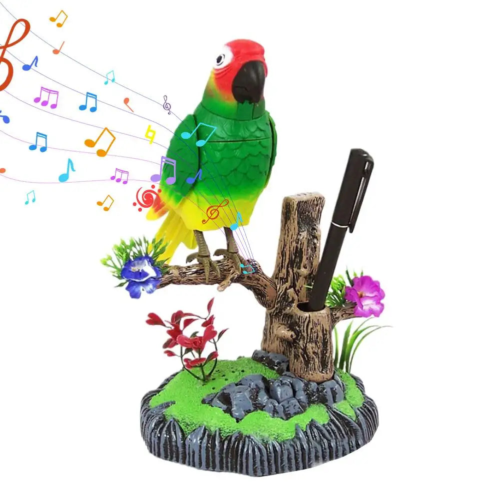 Lectric Battery Toys Birds Operated Simulated Induction Sound Parrots Children Moving Toy Talking Control Pets Voice-Activated
