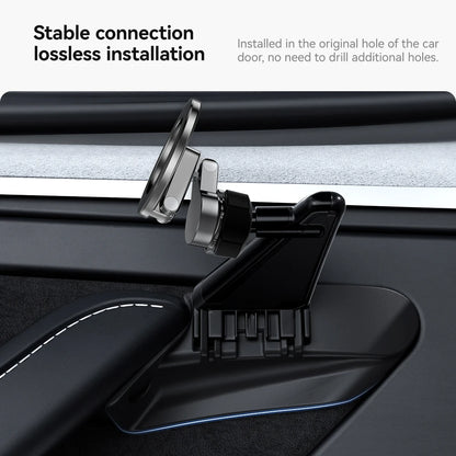 YZ For Tesla Model 3 Y Highland Juniper Door Handle Magnetic Car Phone Holder 360 Degree Rotation Metal Car Mount for All Phones
