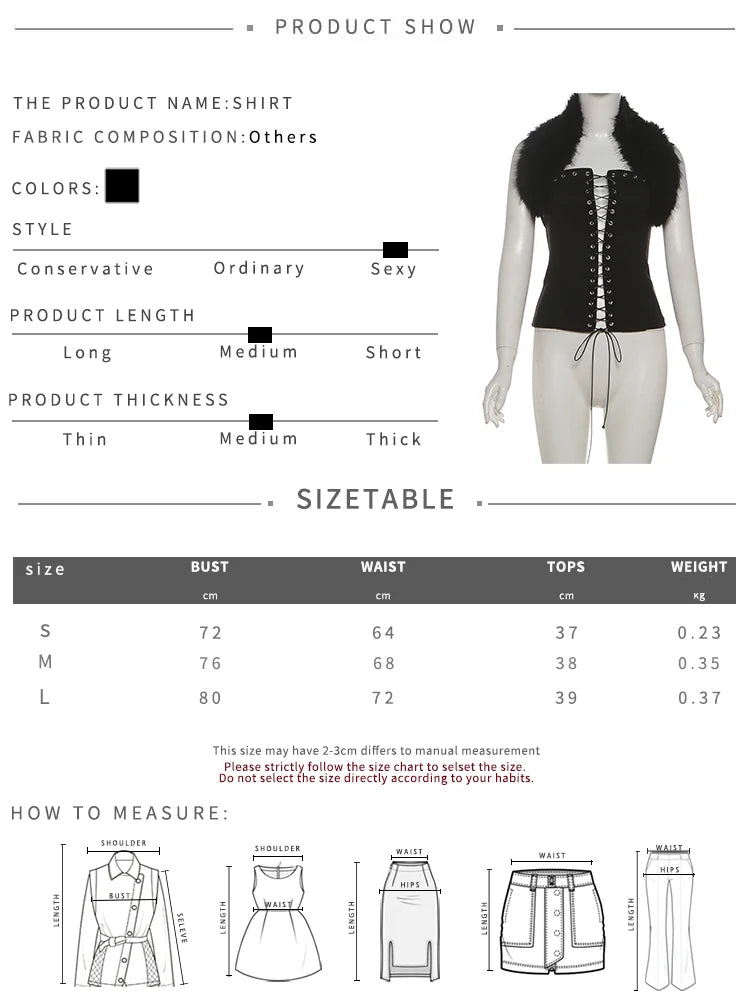 Sisterlinda Furry Patchwork Sexy Tank Top Women Y2K Halter Backless Shirring Sleeveless Stretch Coquette Midnight Party Clubwear
