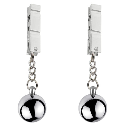 Heavy Nipple Clamp Clips Weight Slave Stimulator Metal Nipple Clips With Ball Weight Breast Bondage Restraint Sex Toy Woman