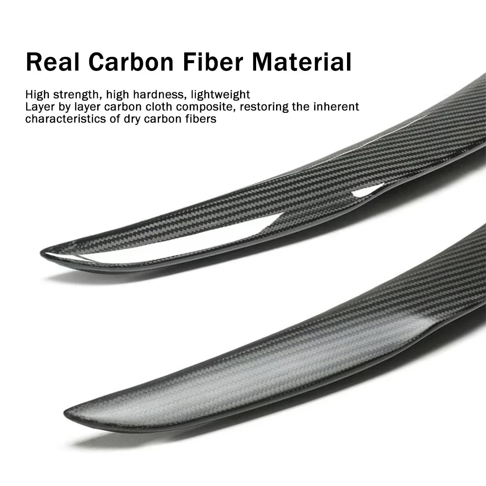 Spoiler For Tesla Model Y 2025 Juniper 2024 Model 3 Highland Real Carbon Fiber Rear Spoiler Trunk Wing Auto Exterior Accessories