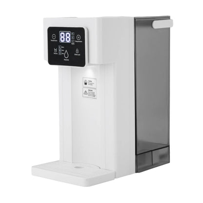 Rectangular Desktop Instant Hot Water Dispenser ABS PS 444 Stainless Steel Silicone Material 110V US Plug 1500W 3L Capacity 200ml 350ml 500ml Quantitative Water Output Low Noise 1m Power Cord Countertop Electric Water Dispens