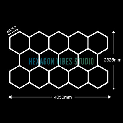 Garage Hexagon LED Light 50000H 6500K Ultra Bright for Home Gym Barbershop Car Detailing Bar Basement Workshop Ceiling Lighting