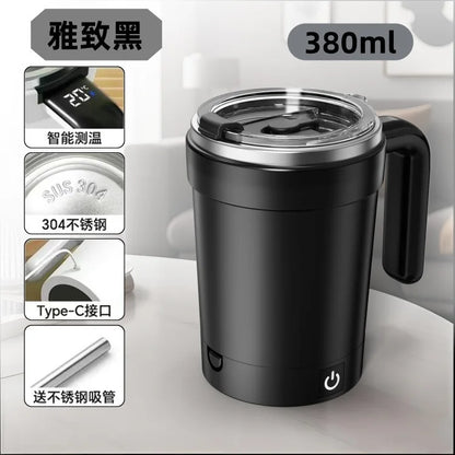 New smart temperature measuring magnetic automatic stirringcup electric portable coffee cup milkshake cup fitness thermos kettle