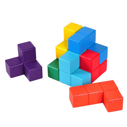 Disentanglement 3D Soma Cube Puzzle Montessori Brain Teaser IQ Logic Training Mind Challenge Educational Toys For Kids Adults