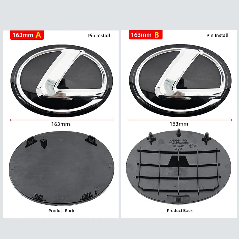 Car Logo Front Grill Emblem Badge Hood Trunk Rear Logo Badge Emblem For Lexus F SPORT ES UX 300e GX LBX NX RX 350h 450h GS CT