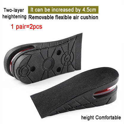 Height Increase Insoles Men Women Elevator Shoes Cushion Unisex Sneakers Heel Lifting Insert Heighten Half Insoles  Accessories