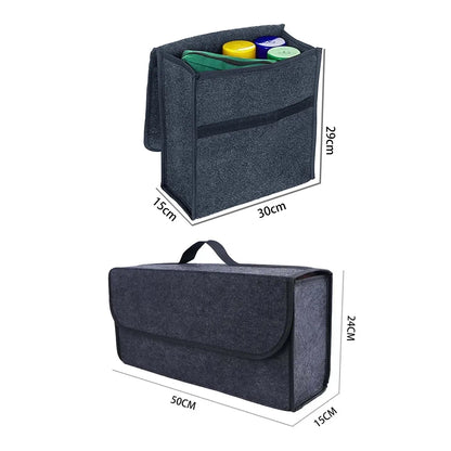 PINMOAP Car Trunk Storage Bag Foldable And Thickened Felt Box Car Storage Box Universal High-Quality And Durable Felt Fabric