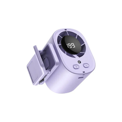 LED Digital Display Cooling Function Car Clip-on Mini Fan Portable Car Electric Fan USB Charging Mute Powerful Airflow Clip Fan