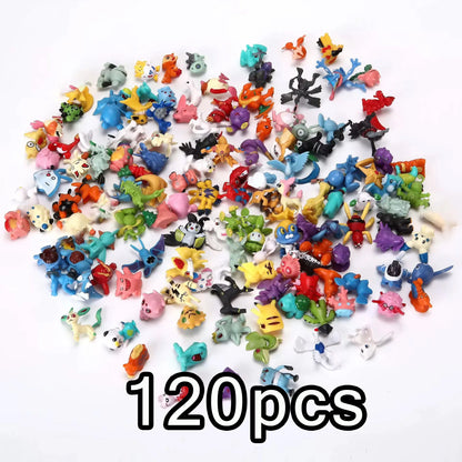 Small Size 48/72/96/120/144pcs Pokemon Anime Action Toy Figures Doll Model Colletion Toys For Children