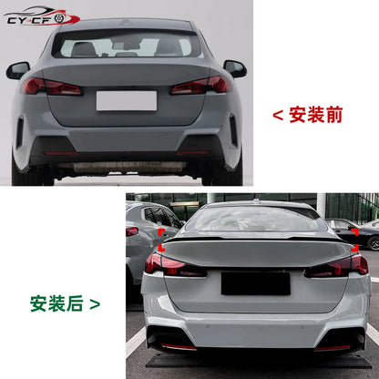 For BMW 2 series 218i 218d 220 220d 4-doors F74 MP style car Rear wing lip spoiler auto parts Paste installation 2024-2025