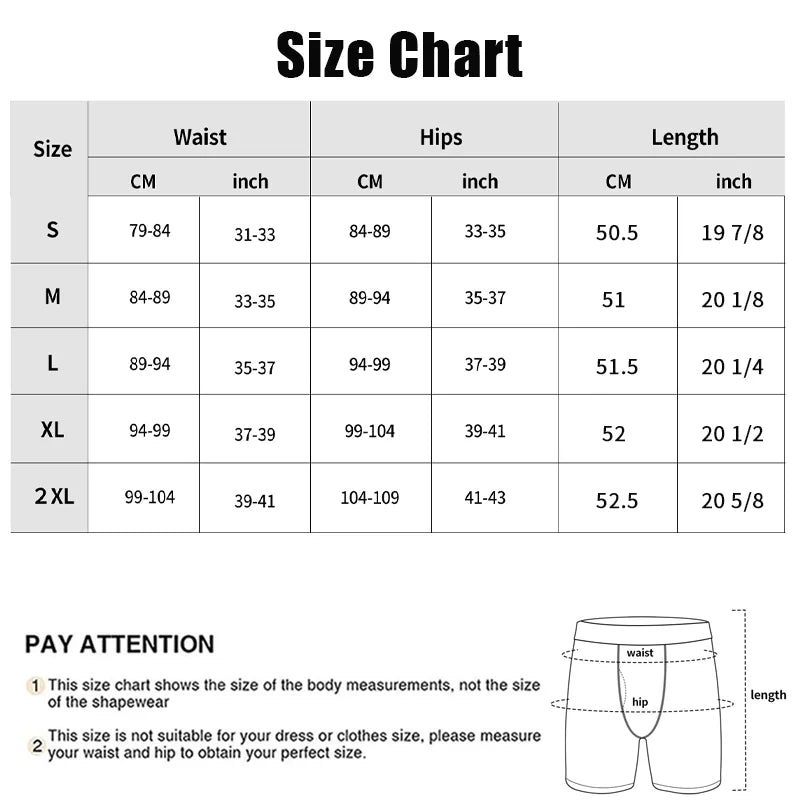 Slimbelle Men's Shapewear Boxer High Waist with Hook Fajas Tummy Control Shorts Slimming Body Shaper High Stretch Butt Lifter