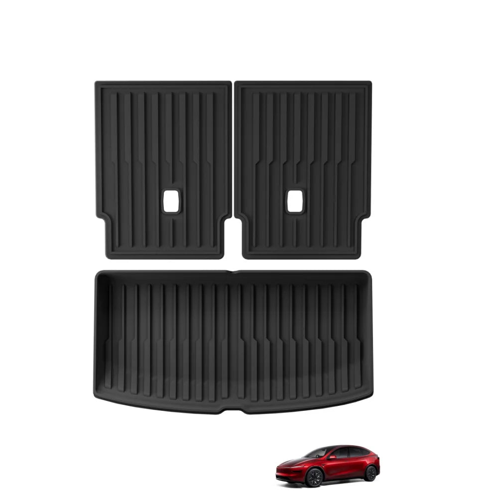 Smabee Right Drive for Tesla Model YL 6seats RHD 2025 2026 Car Floor Mats Cargo Liner Trunk Pad TPE 3D Waterproof Accessories