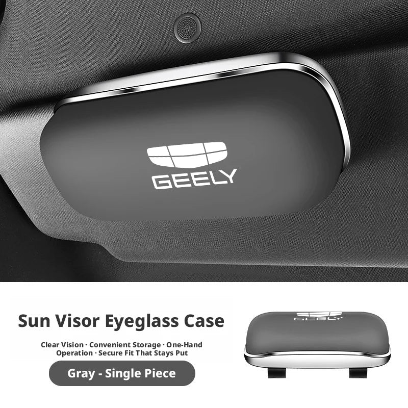 Compatible with Geely Galaxy L7 eyewear case L6/E5/Starship 7EMi car sunglasses holder, car sunshade storage box.