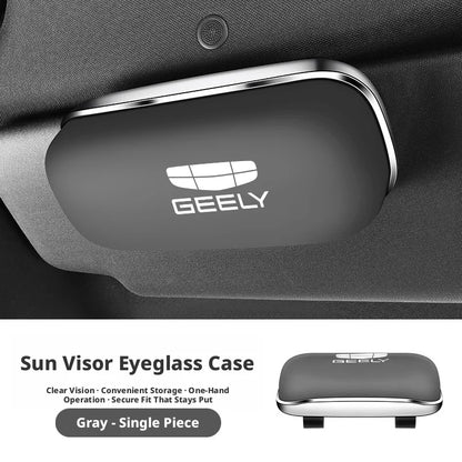 Compatible with Geely Galaxy L7 eyewear case L6/E5/Starship 7EMi car sunglasses holder, car sunshade storage box.