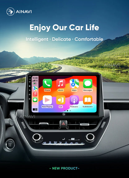 Ainavi Car Multimedia For Toyota Corolla 2019-2026 E210 Wireless Carplay Android Auto 4G Car Radio DSP Stereo IPS Screen 2 Din