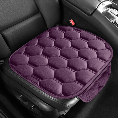 Winter Warm and Thick Velvet Car Seat Cushion Four Seasons Universal Single Seat Small Three piece Plush Warm Five Seat Anti sli