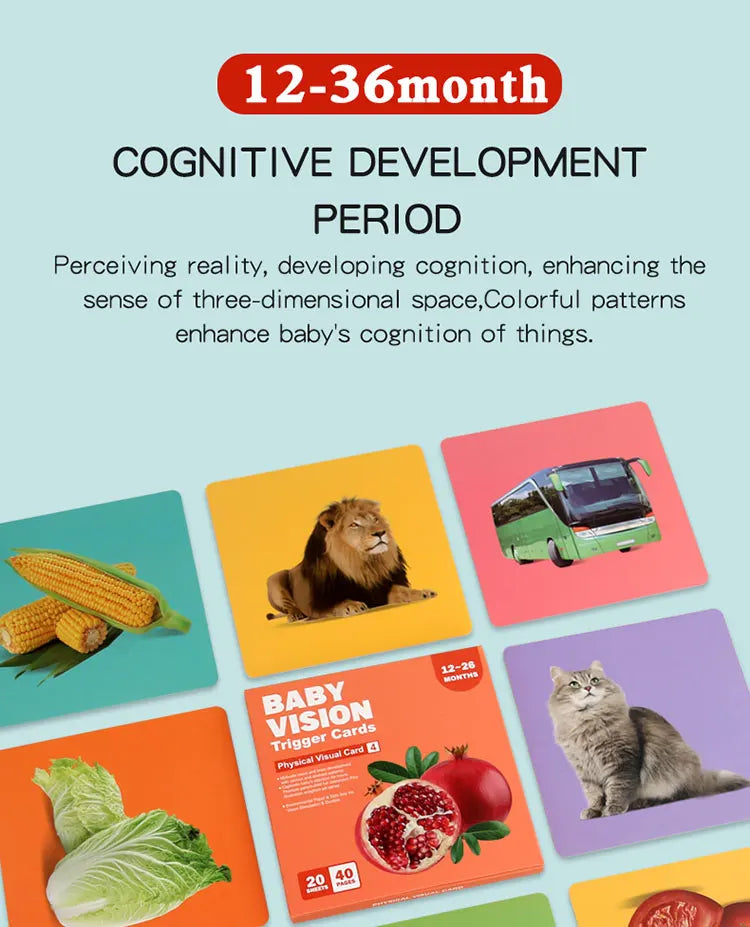 Black and red visual early education card for newborns, visual stimulation of color cognition, flashing new children's early edu