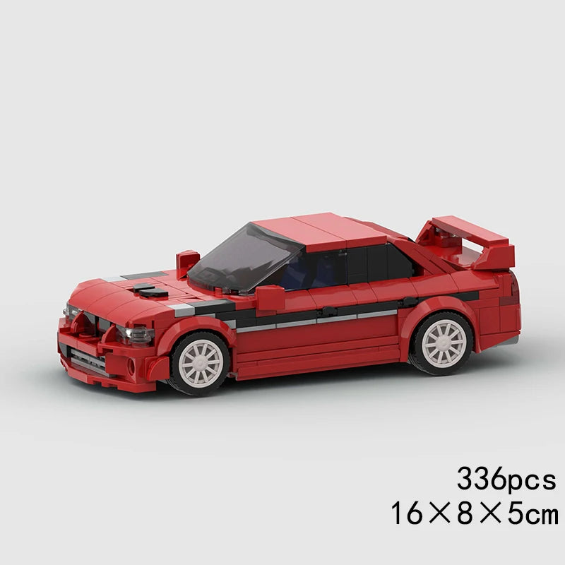 MOC Speed Sports Super Race Car Model Building Blocks Pickup Police Bricks City Racing Vehicle SUV Technical Rally Sport Toy