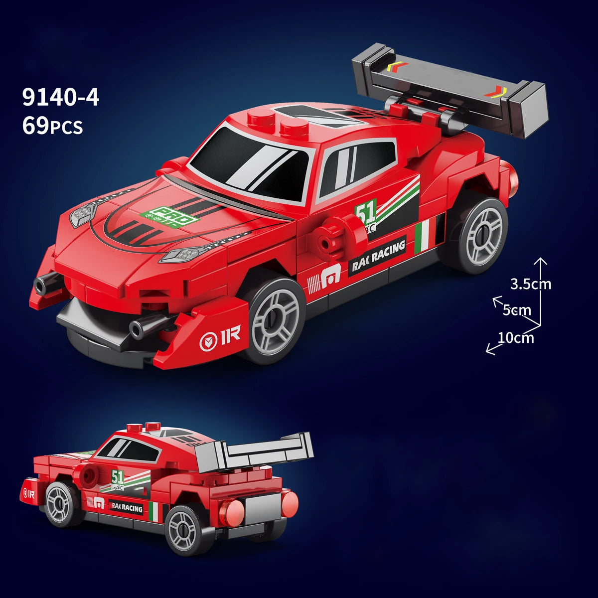 City Speed Racing Car Model Building Blocks DIY Bricks MOC Toy Classic Rally Sports Super Racer Vehicle Christmas gift technique