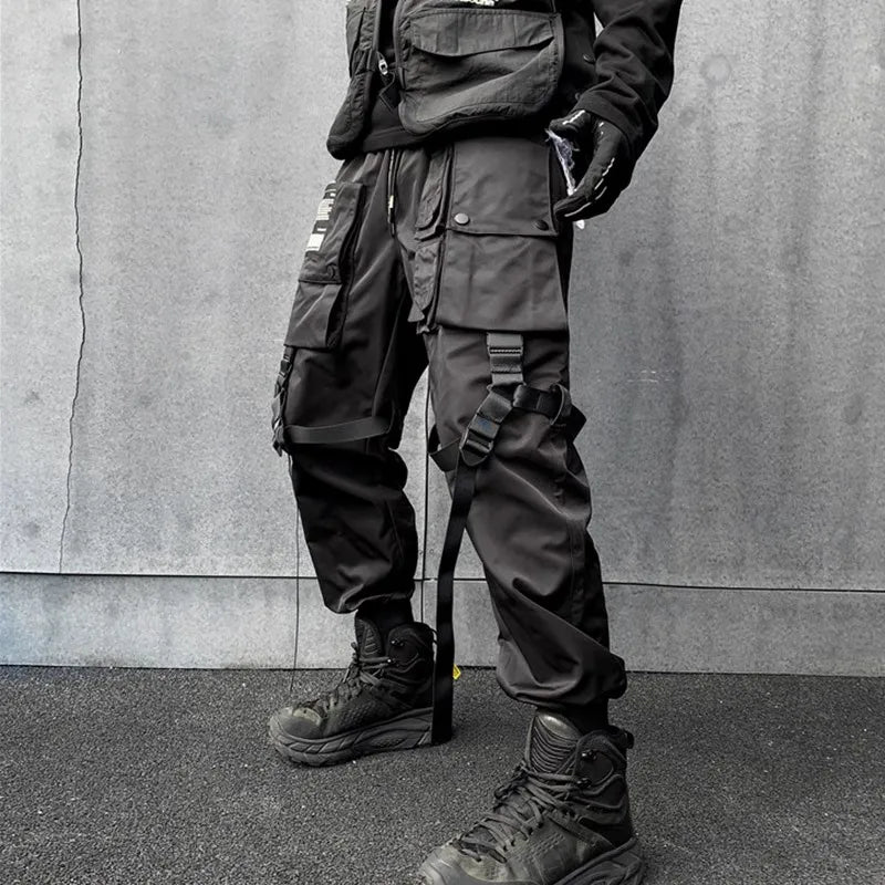 American Casual Workwear Tactical Pants Men's Trendy Brand Functional Punk Heavy Duty Paratrooper Combat Crawler Spring