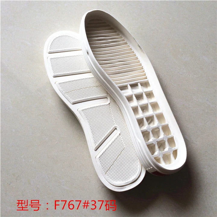 Men's Sports Soles White Shoes Shoes Tendon Rubber Soles Hand-made Shoes Replacement Worn Soles DIY Hand Knitting Shoes Soles