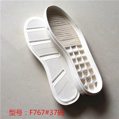 Men's Sports Soles White Shoes Shoes Tendon Rubber Soles Hand-made Shoes Replacement Worn Soles DIY Hand Knitting Shoes Soles