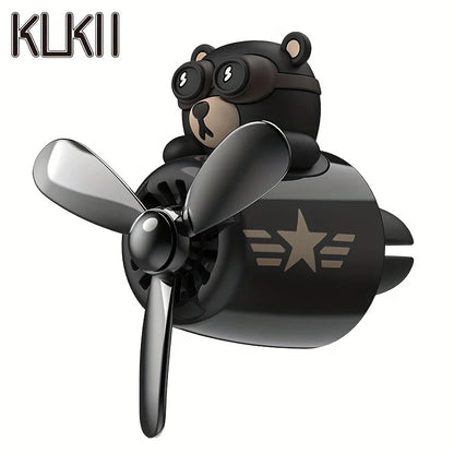 Cool Fun Rotate Propeller Husky dog pilot car air freshener vent perfume decorations accsesories fragrance diffuser ornament men