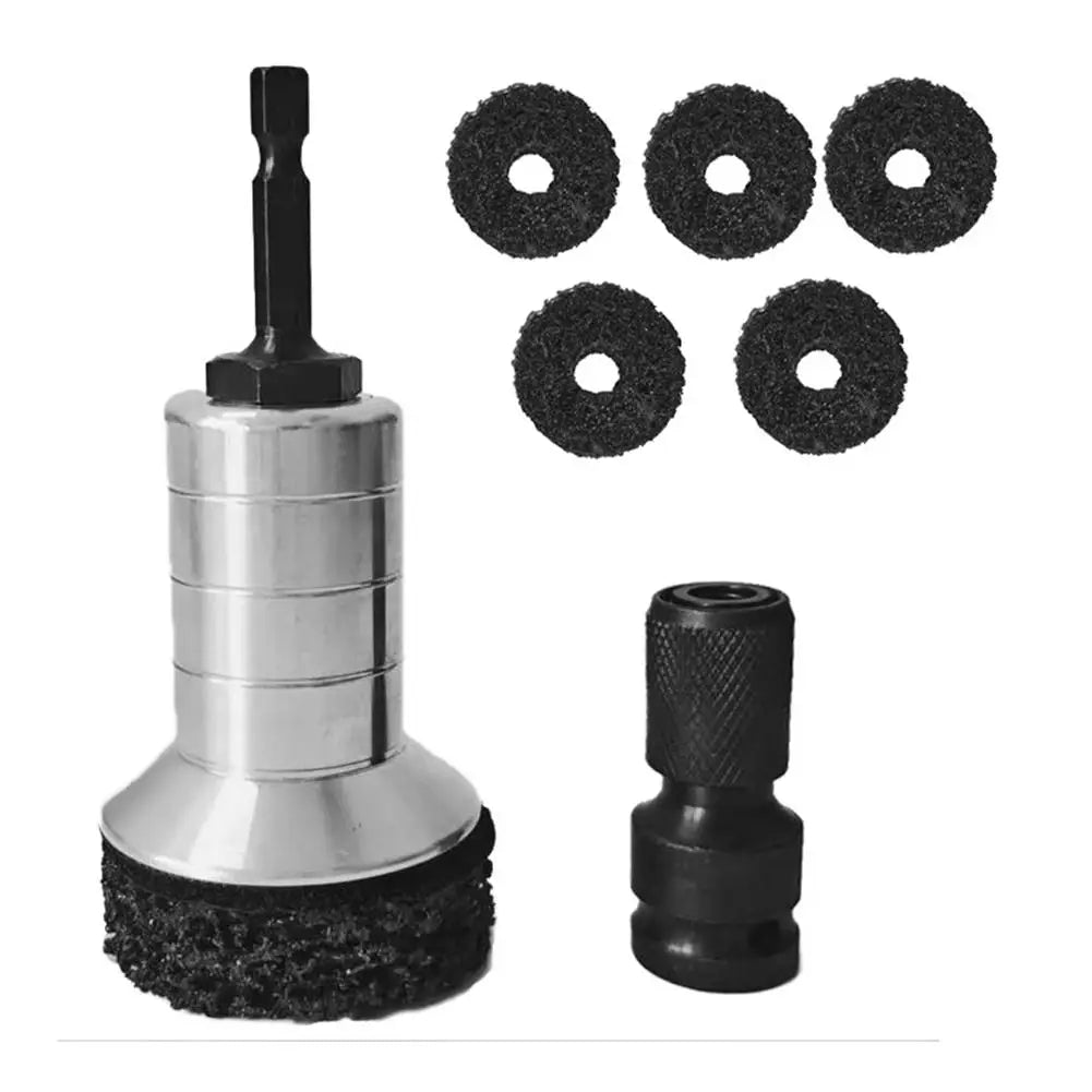 Professional Wheel Hub & Brake Disc Resurfacing Kit Rust Removal Brush Tool for Hub Surface & Stud Car Maintenance Repair Kit