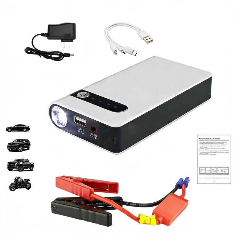 SUKIN Car Jump Starter Battery Emergency Start Power Supply 12V Large Capacity Mobile Portable Jump Starter Car Battery
