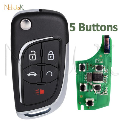 NOT Smart Modified Folding Key For Chevrolet Camaro Impala Malibu Sonic Volt Spark Equinox Cruze Epica Lova ID46 Chip 315/433Mhz