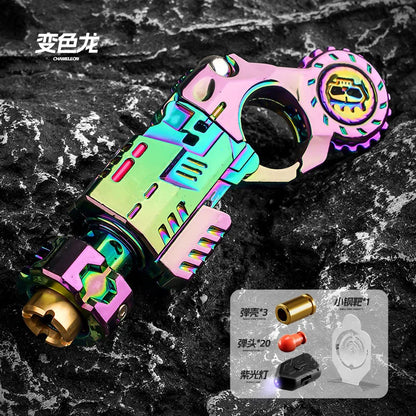 EDC Metal Multi Playability Ratchet Flip Antistress Toy Gun Ejection Shell Stress Relief Fidget Spinner Fidgeting Toys Gifts