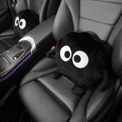 Car Seat Cushion Winter Short Plush Single Piece Backless Three-piece Set Winter Warm and Thick Sponge Plush Car Seat Cushion