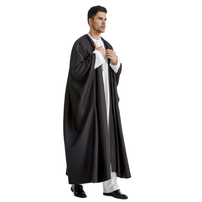 Saudi Arabian Men's Tobey Robe Dubai Robe Abaya Middle Eastern Men's Cloak Islamic Festival and Traditional Ceremonial Clothing