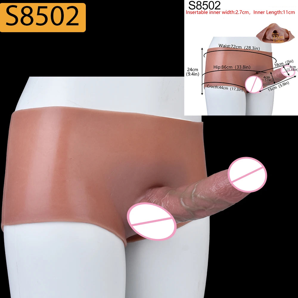 SXXY Strap-On Lifelike Penis Cover насадка на член Large Hollow DildoPants Intimate Adult Sex Toy for Couples Sex