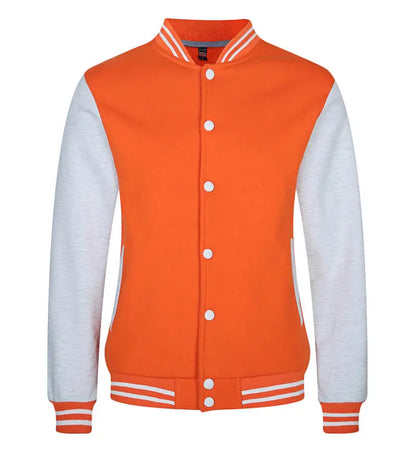 Winter Fashion Button-down Versatile Multi-color Street Style Baseball Jacket Custom Printing Company Logo Men's Bomber Jacket