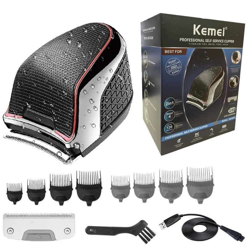 Wet&Dry Self-Haircut Electric Beard Hair Trimmer For Men Grooming Shortcut Hair Clipper Washable Haircut Machine Rechargeable