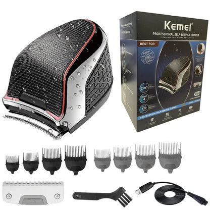 Wet&Dry Self-Haircut Electric Beard Hair Trimmer For Men Grooming Shortcut Hair Clipper Washable Haircut Machine Rechargeable