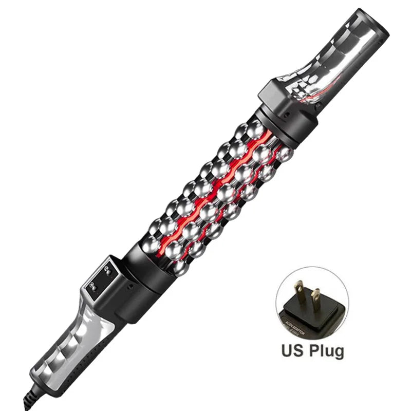 New 36W Relaxed Red Light Heated Massage Device Roll Massager 360° Rotating Inner Ball Roller for Whole Body Anti Cellulite