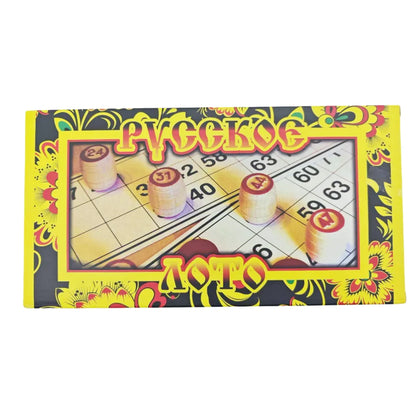 Interesting Tabletop Game "Русское Лото," an Interactive Card Game Suitable for Parties and Family and Friends, a Great Holiday Gift! (the Picture May Have Slight Color Differences from the Actual Product)
