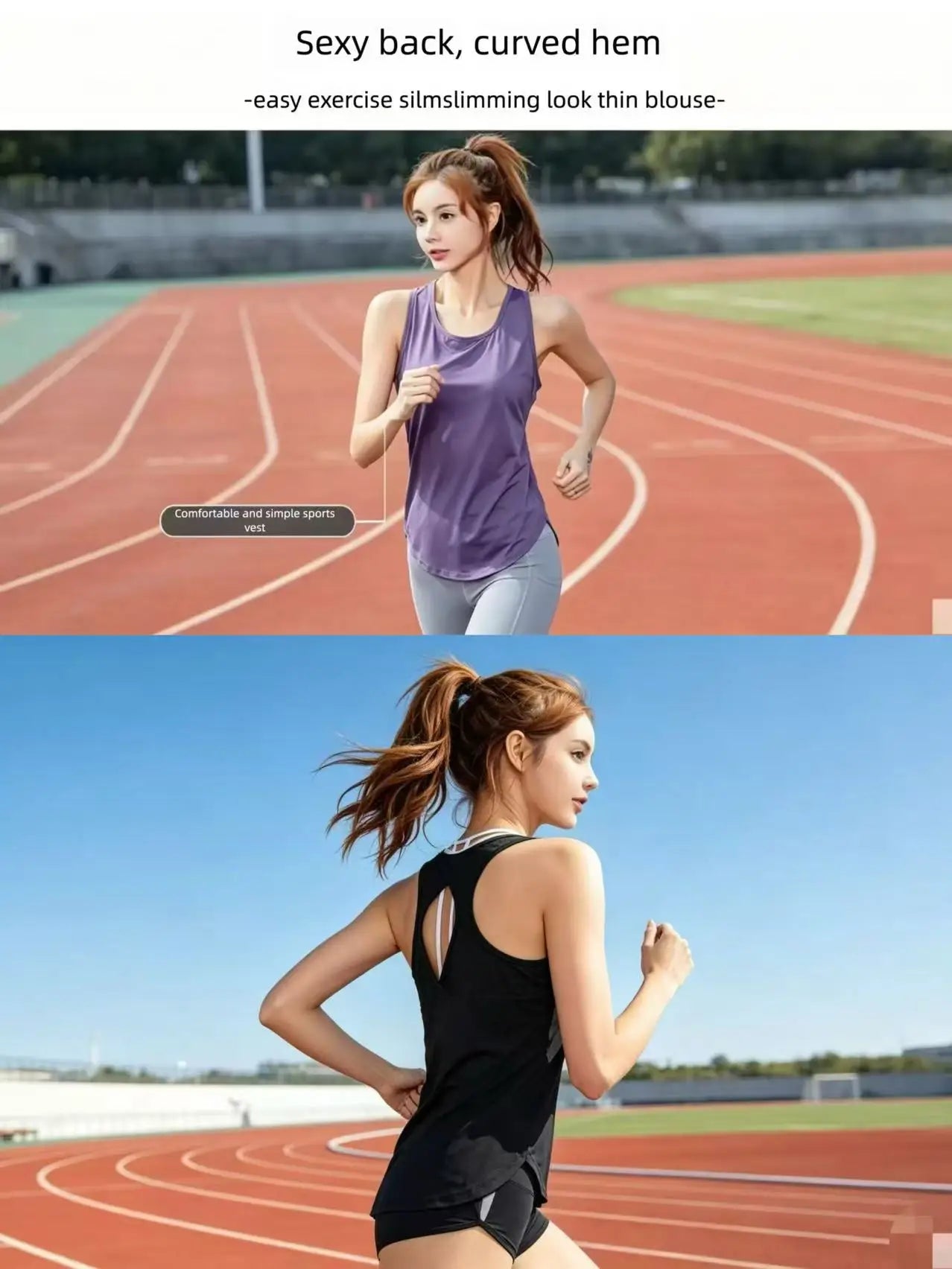 Women's Sexy Backless Mesh Tank Top Sleeveless Curved Hem Yoga Workout Shirts Lightweight Breathable Running Fitness Tops