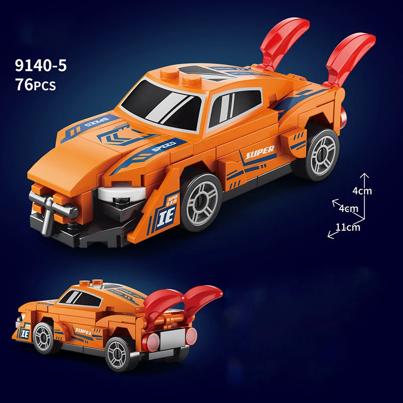 City Technique Speed Racing Car old Classic Sport Model Building Brick Super Racer Great Rally Vehicles Block Christmas gift Toy